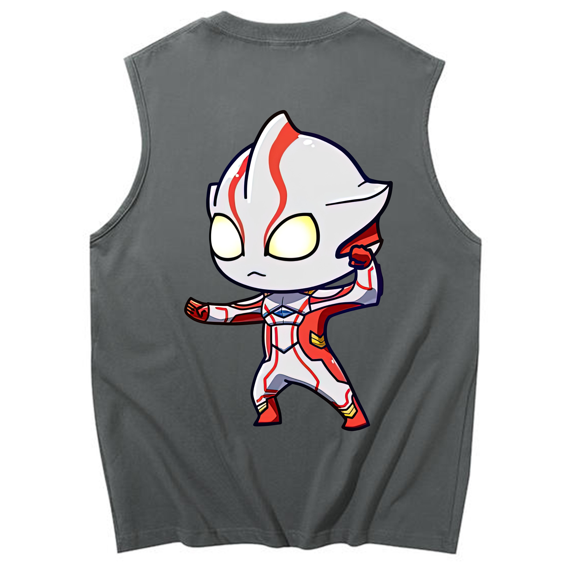 （画像用） ウルトラマン Ultraman コットン100％タンクトップ（背面プリント）